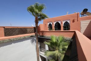 Rooftop terrace at Riad La Tulipe, Marrakech